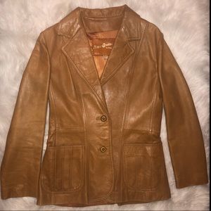 🕺 Vintage Beau-Geste Genuine Leather Jacket